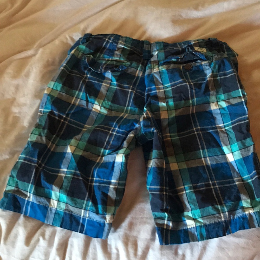 Blue Plad Shorts - Picture 2 of 2